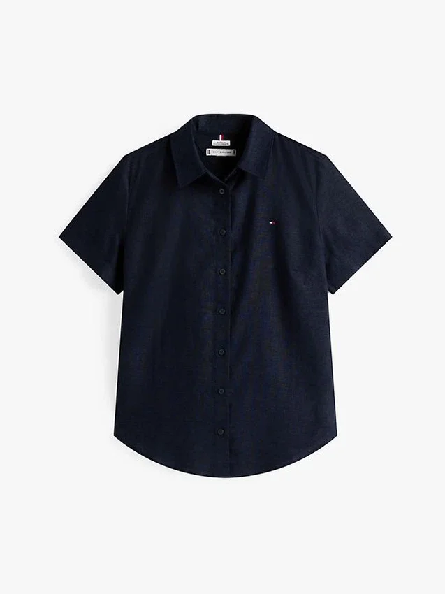 Short-Sleeve Linen-Blend Shirt Short-Sleeve Linen-Blend Shirt