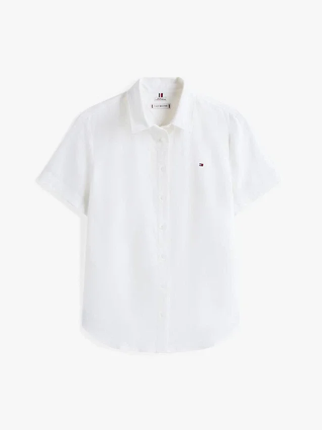 Short-Sleeve Linen-Blend Shirt Short-Sleeve Linen-Blend Shirt