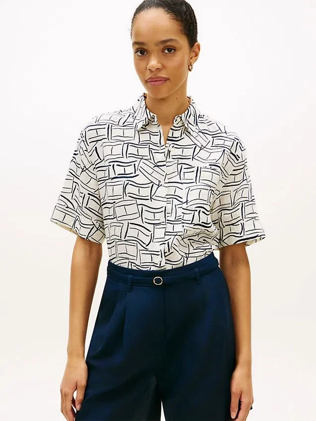 Short-Sleeve Linen Shirt Short-Sleeve Linen Shirt