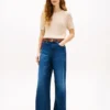 Short-Sleeve Open-Knit Sweater