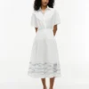 Short-Sleeve Poplin Shirtdress
