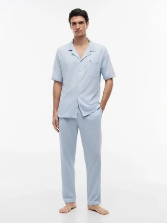 Short-Sleeve Seersucker Sleep Shirt Short-Sleeve Seersucker Sleep Shirt