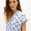 Short-Sleeve Shirt & Pant Sleep Set