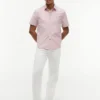 Short-Sleeve Striped Oxford Shirt Short-Sleeve Striped Oxford Shirt