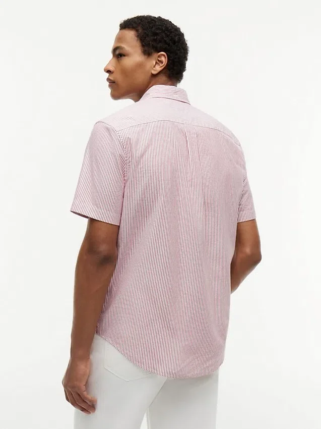 Short-Sleeve Striped Oxford Shirt Short-Sleeve Striped Oxford Shirt