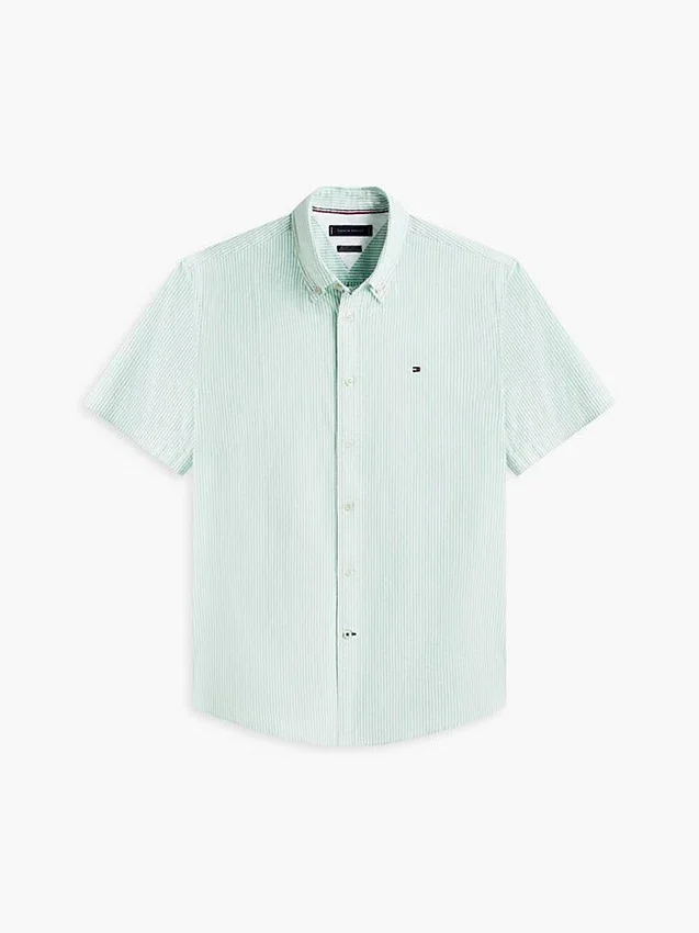 Short-Sleeve Striped Oxford Shirt Short-Sleeve Striped Oxford Shirt