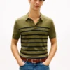 Short-Sleeve Sweater Polo