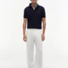 Short-Sleeve Sweater Polo