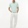 Short-Sleeve Sweater Polo