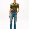 Short-Sleeve Sweater Polo