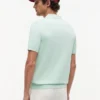 Short-Sleeve Sweater Polo