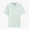 Short-Sleeve Sweater Polo