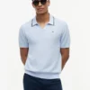 Short-Sleeve Tipped Sweater Polo Short-Sleeve Tipped Sweater Polo