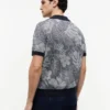 Short-Sleeve Tropical Print Sweater Polo Short-Sleeve Tropical Print Sweater Polo
