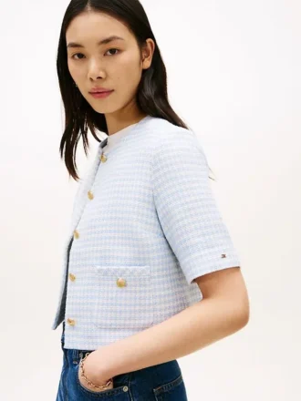 Short-Sleeve Tweed Lady Jacket