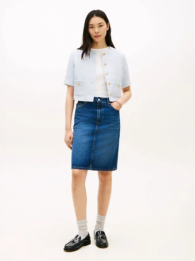 Short-Sleeve Tweed Lady Jacket Short-Sleeve Tweed Lady Jacket
