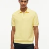Short-Sleeve Waffled Sweater Polo Short-Sleeve Waffled Sweater Polo