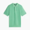 Short-Sleeve Waffled Sweater Polo Short-Sleeve Waffled Sweater Polo