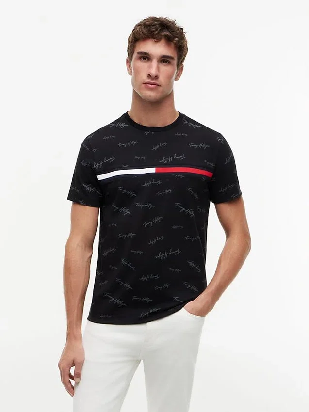 Signature Flag Stripe Logo T-Shirt Signature Flag Stripe Logo T-Shirt