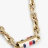 Signature Stripe Chain Link Necklace Signature Stripe Chain Link Necklace