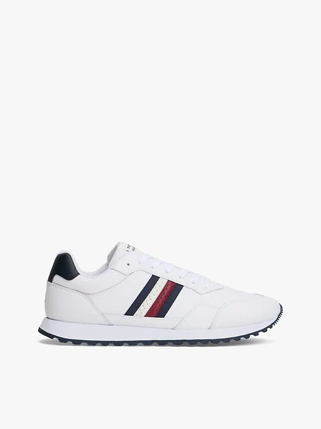 Signature Stripe Leather-Mix Sneaker Signature Stripe Leather-Mix Sneaker