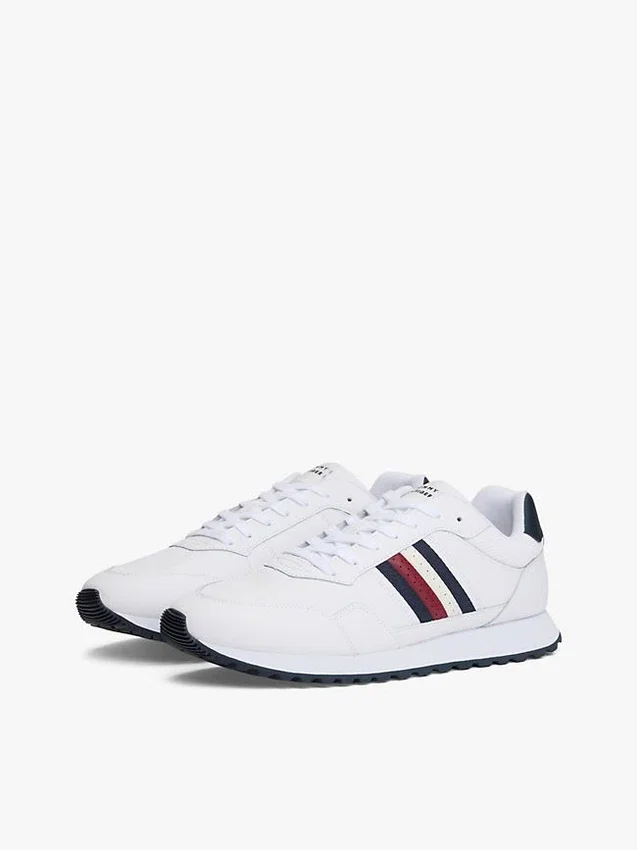Signature Stripe Leather-Mix Sneaker Signature Stripe Leather-Mix Sneaker