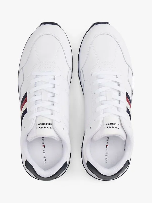 Signature Stripe Leather-Mix Sneaker Signature Stripe Leather-Mix Sneaker