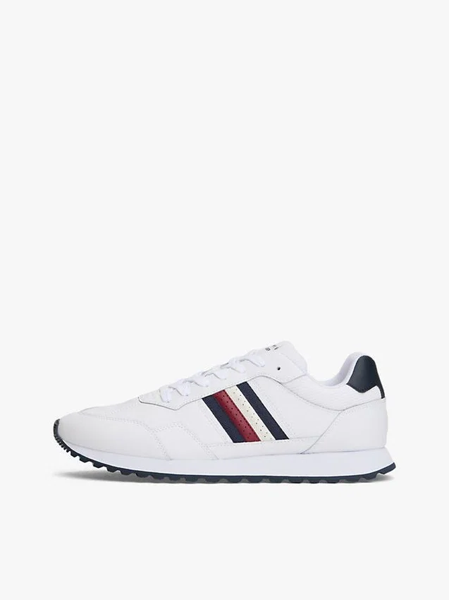 Signature Stripe Leather-Mix Sneaker Signature Stripe Leather-Mix Sneaker
