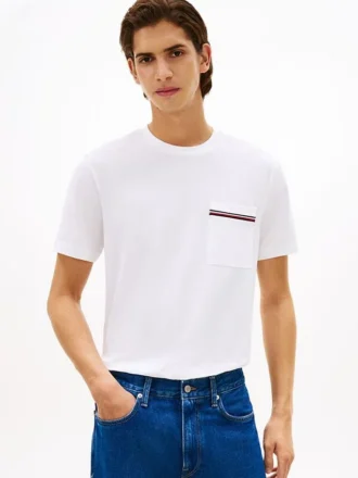 Signature Stripe Pocket Pique T-Shirt