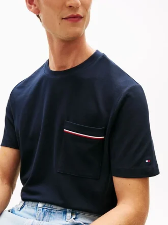 Signature Stripe Pocket Pique T-Shirt