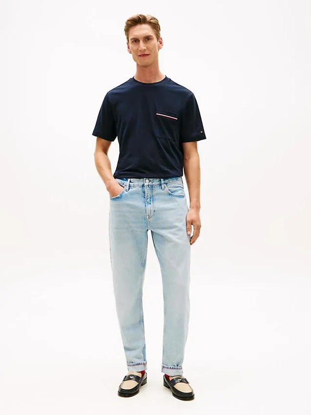 Signature Stripe Pocket Pique T-Shirt Signature Stripe Pocket Pique T-Shirt
