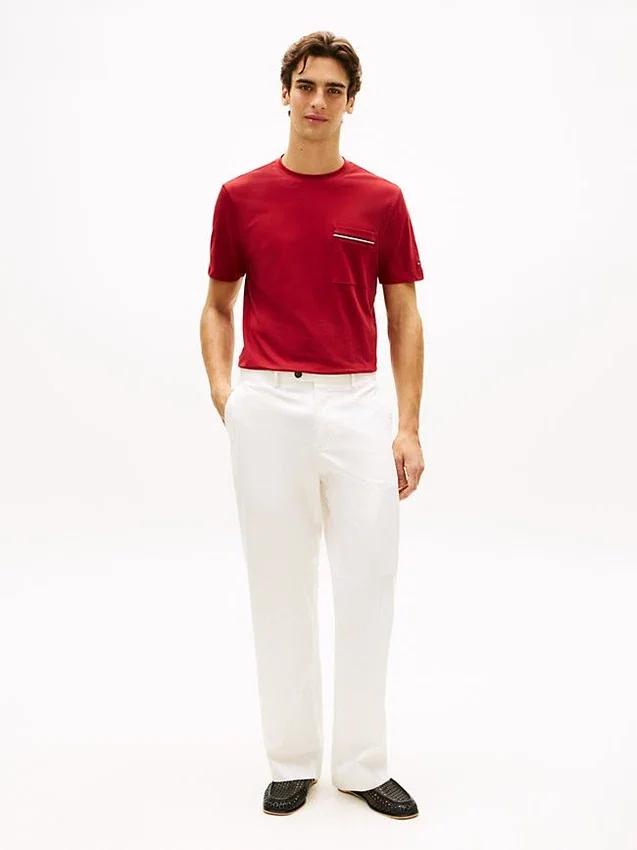Signature Stripe Pocket Pique T-Shirt Signature Stripe Pocket Pique T-Shirt