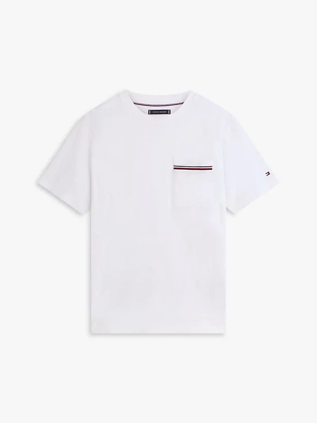 Signature Stripe Pocket Pique T-Shirt Signature Stripe Pocket Pique T-Shirt
