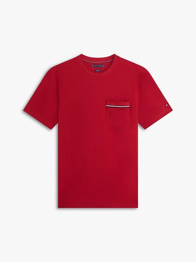 Signature Stripe Pocket Pique T-Shirt Signature Stripe Pocket Pique T-Shirt