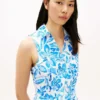 Sleeveless Belted Linen-Blend Shirtdress Sleeveless Belted Linen-Blend Shirtdress