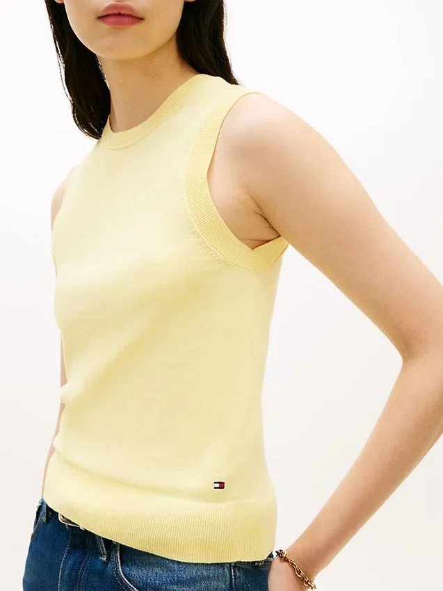 Sleeveless Crewneck Sweater Sleeveless Crewneck Sweater
