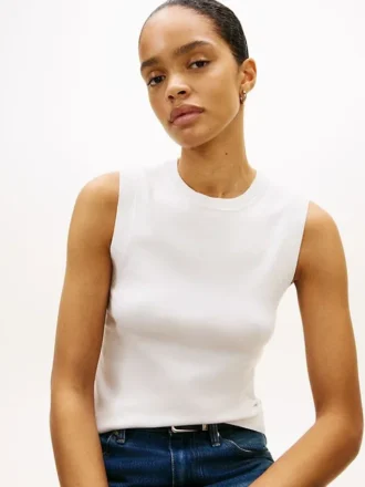 Sleeveless Crewneck Sweater