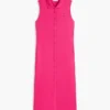Sleeveless Pique Midi Polo Dress Sleeveless Pique Midi Polo Dress