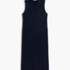 Sleeveless Pique Midi Polo Dress Sleeveless Pique Midi Polo Dress