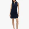 Sleeveless Stretch Pique Polo Dress Sleeveless Stretch Pique Polo Dress