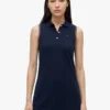 Sleeveless Stretch Pique Polo Dress Sleeveless Stretch Pique Polo Dress