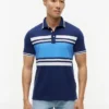 Slim Fit Block Stripe Stretch Pique Polo Slim Fit Block Stripe Stretch Pique Polo