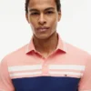 Slim Fit Block Stripe Stretch Pique Polo Slim Fit Block Stripe Stretch Pique Polo