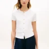 Slim Fit Button-Up T-Shirt