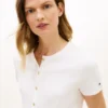 Slim Fit Button-Up T-Shirt