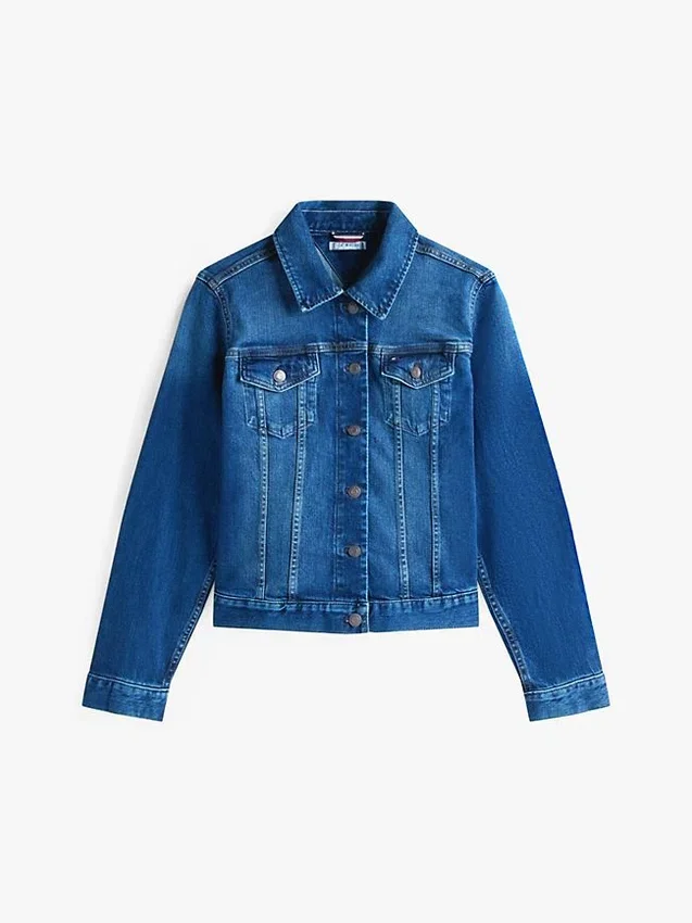 Slim Fit Dark Wash Stretch-Denim Jacket Slim Fit Dark Wash Stretch-Denim Jacket