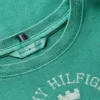 Slim Fit Garment-Dyed Crest Logo T-Shirt