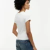 Slim Fit Garment-Dyed Crest Logo T-Shirt