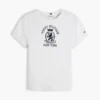 Slim Fit Garment-Dyed Crest Logo T-Shirt