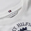 Slim Fit Garment-Dyed Crest Logo T-Shirt